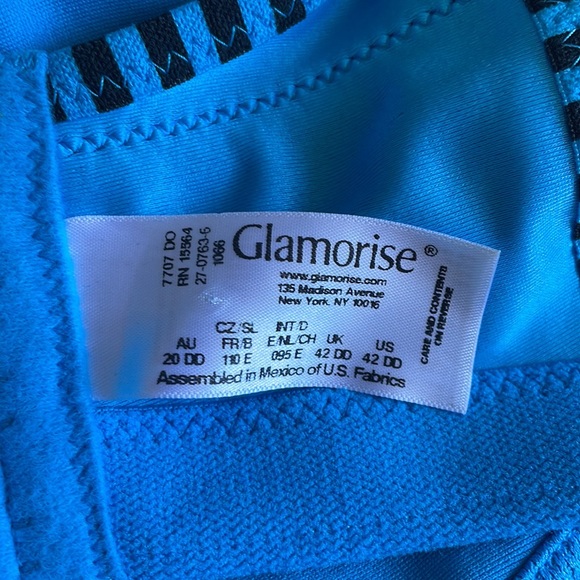 Glamorise Full Figure No Bounce Camisole Wirefree Back Close Sports Bra 42DD - Picture 5 of 6